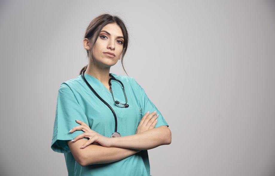 mandala maternity scrubs fit