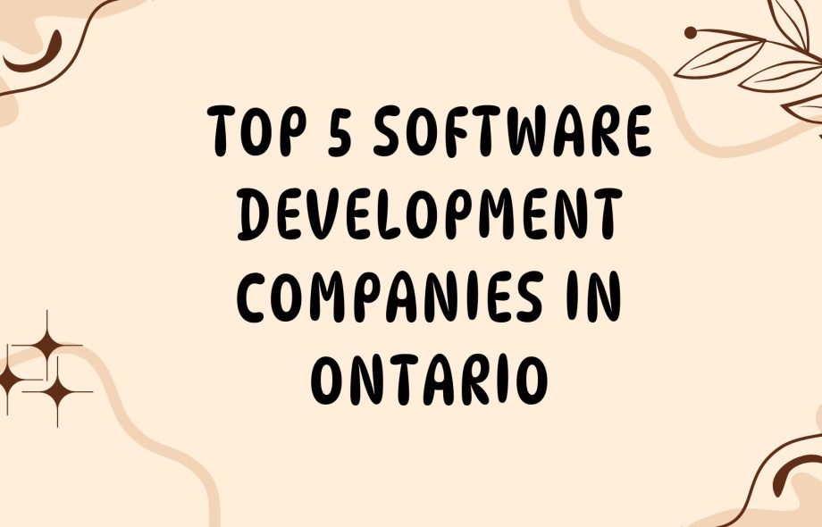 Top 5 Software Development Companies in Ontario