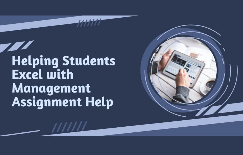 Management assignment helper