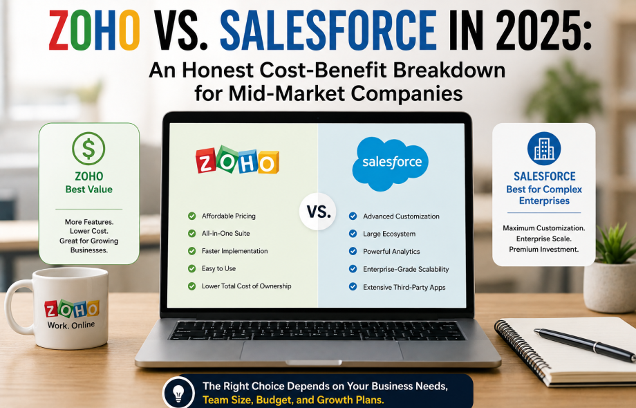 Zoho vs Salesforce comparison 2025